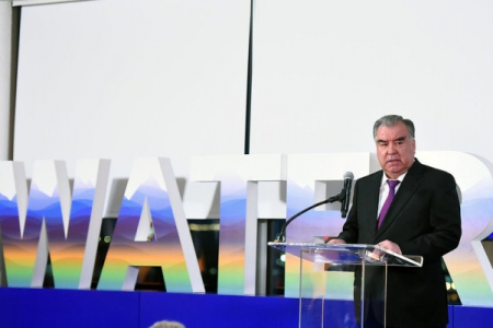 President Emomali Rahmon Attends the Side Event Titled «Water Unites Us»