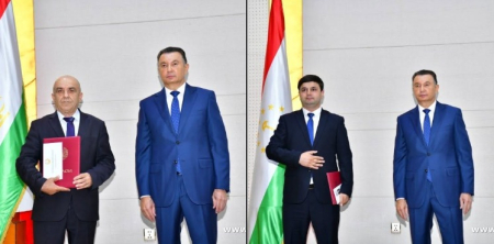 Congratulations on receiving state awards of the Republic of Tajikistan!